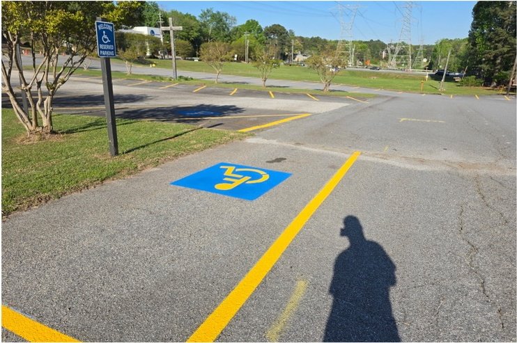 Parking lot after