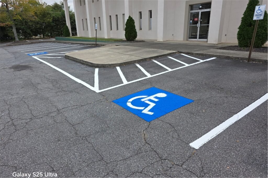 Parking lot after