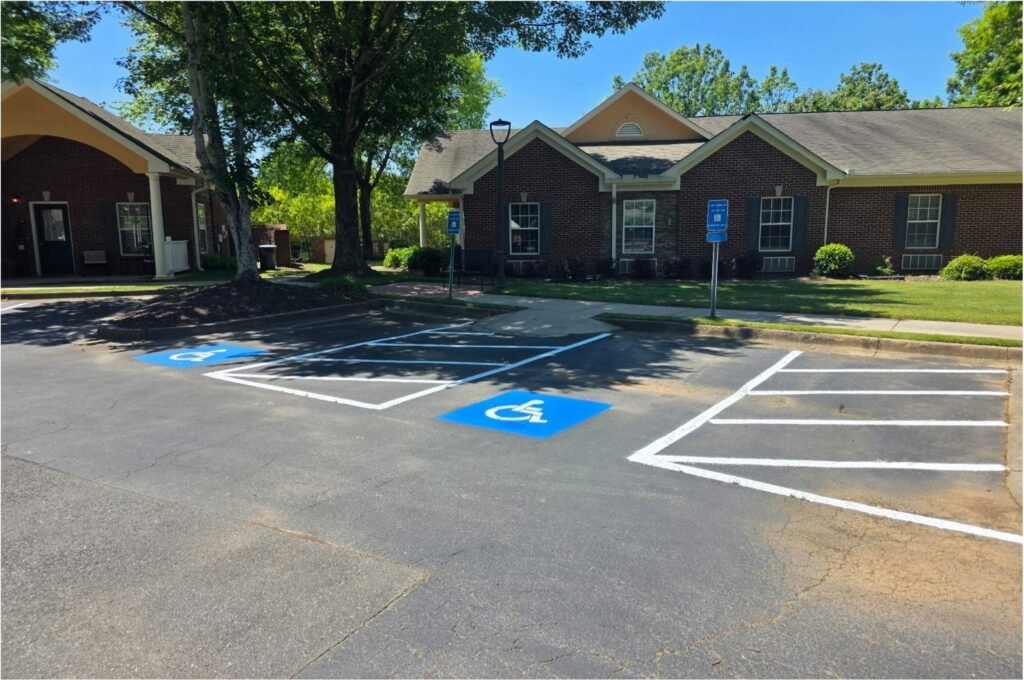 Parking lot after Lance's Property Services