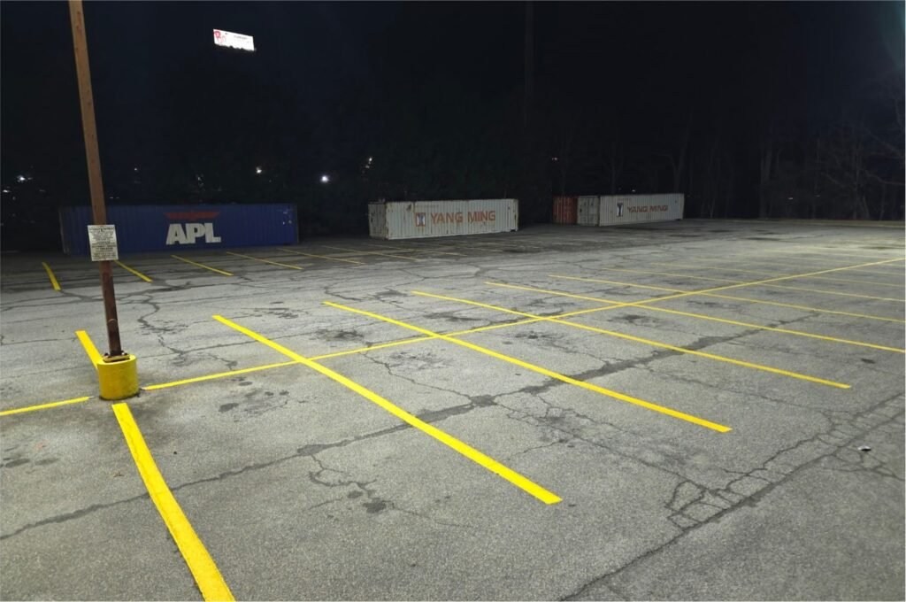 Parking lot after